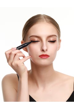 docolor Liquid Eye liner Stamp Black Double-sided Winged Eye Liner Ink Waterproof Smudgeproof Long Lasting Wing Original Eyeliner Pen  - Image 3