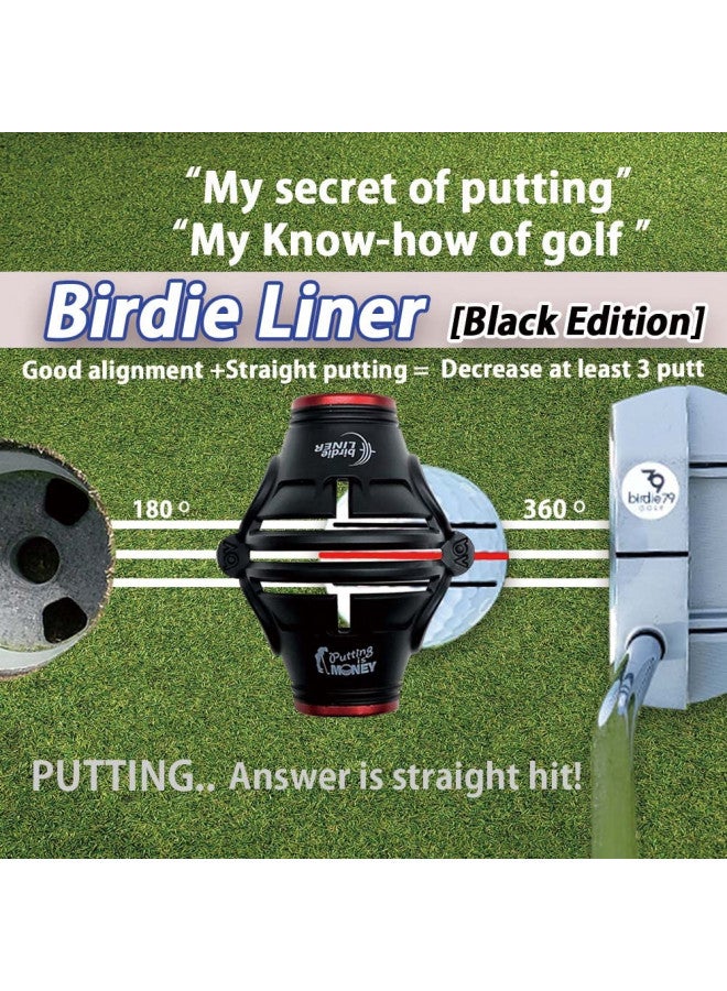 BIRDIE79 BIRDIE79 Original Premium Quality360-Degree Birdie Liner Drawing Alignment Tool Kit- 360-Degree Triple 3-Line Golf Ball Marker Stencil with Gift Box Including 3 Color Marker Pens-Patent Pending. - Image 4