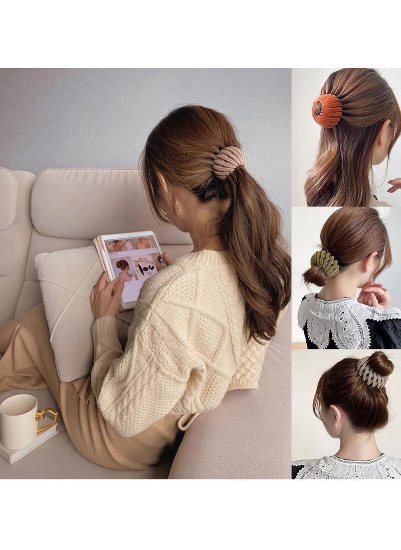 aw 7PCS Women's Hair Accessories, Bird Nest Magic Hair Clip with Hair Bun Clips  - Image 3