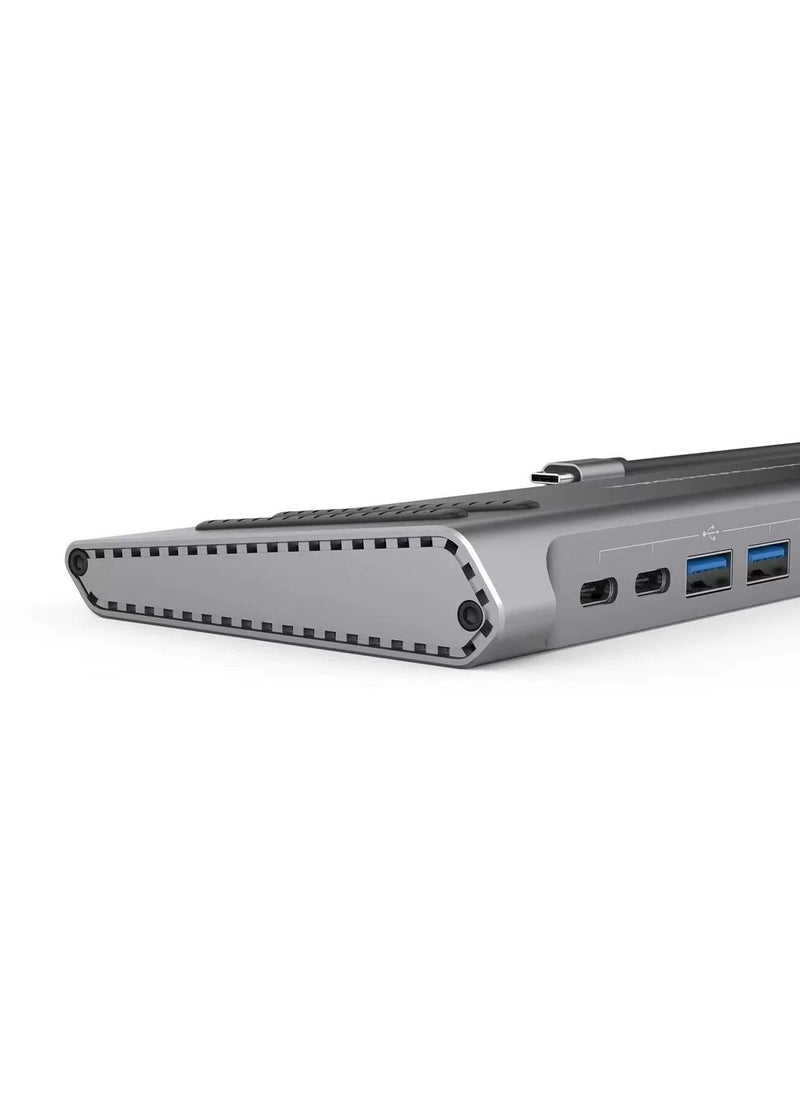Generic - Multifunctional USB C Docking Station Dual Monitor for Dell HP Surface Laptop,14 in 1 Triple Display USB C Hub Multiple Adapter, USB C Dongle with 2 HDMI 4K VGA5 USB Port 100W PD Charger - Image 1