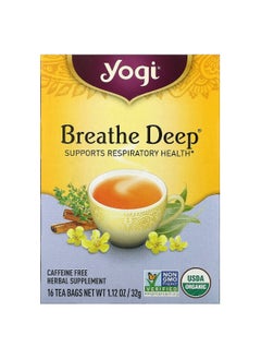 Yogi Tea Yogi Tea, Breathe Deep, Caffeine Free, 16 Tea Bags, 1.12 oz (32 g)  - Image 1