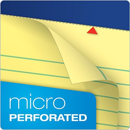 Ampad Evidence Perforated Pad,Size 8-1/2 x 11-3/4, Canary Yellow Paper , Legal Ruling , 50 Sheets per Pad, 2 Hole Punched, Pack of 12 (20-224) - Image 4