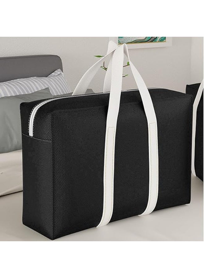 DUNISO 5 Pcs Extra Large Moving Bags，Storage Bags with Strong Zippers & Carrying Handles，Waterproof and Dustproof Heavy Duty Laundry Bag,Space Saving, for Bedding/Duvets/Pillows/Laundry/Clothes，70*50*25cm - Image 5