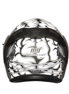 MTS -801 Snake Closed Helmet (Zombies White)  - Image 3