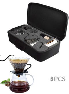 "V60 Coffee Drip Set, 8-Piece Drip Set, Specialized Coffee Set, Professional Coffee Making Tools, Barista Drip Coffee Set"