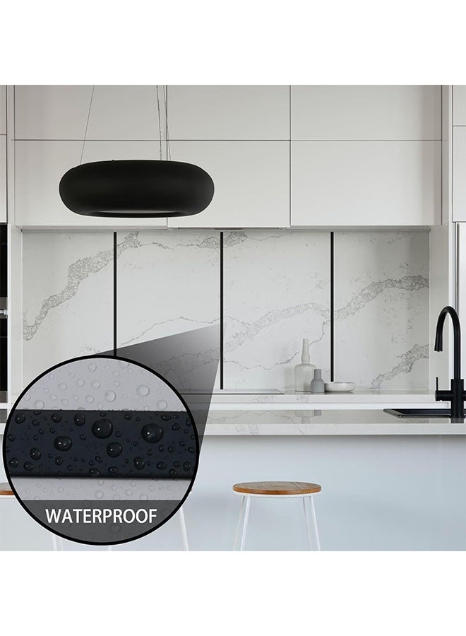 2/5 Inch x 20 Feet Peel and Stick Wall Trim, Paintable PVC Molding for Straight Edge, Backsplash, Door and Window Frame, Waterproof, Black - Image 5