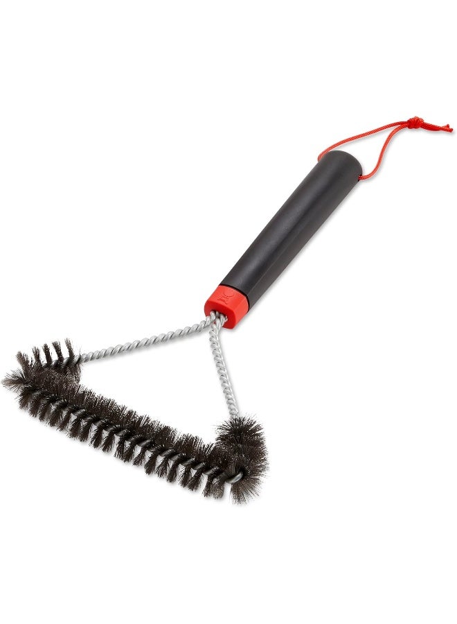 Weber Weber Three-Sided Grill Brush- Black, 30 CM| Premium Grilling accessory  - Image 1