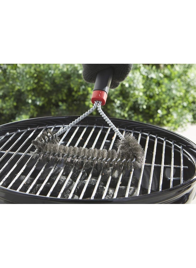 Weber Weber Three-Sided Grill Brush- Black, 30 CM| Premium Grilling accessory  - Image 4