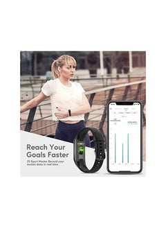 neotimely and Fitness Tracker, with 1.1" AMOLED Color Display Smart Watch, 24/7Heart Rate Monitor, Indoor Outdoor Tracking, Sleep Monitor, 3 ATM Waterproof Step Counter Watch for Women Men (Black)  - Image 4