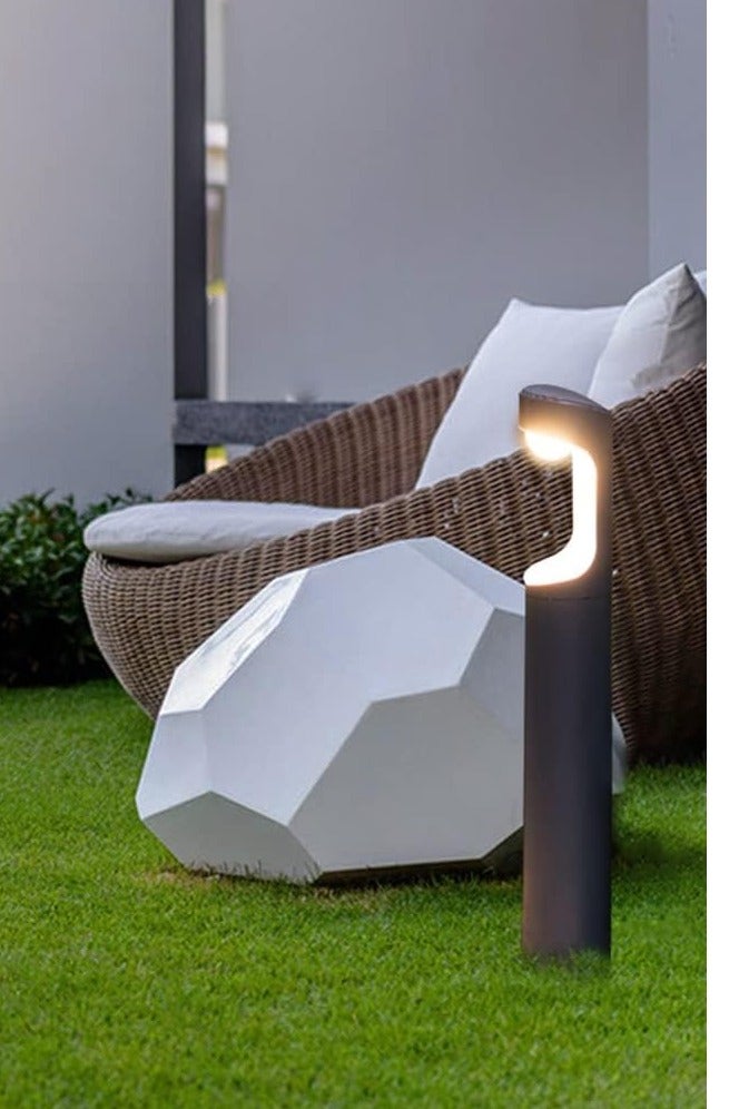 BESTAR 12W Outdoor LED Bollard Light - IP65 Waterproof Garden Pathway Lamp, 600mm Height, Aluminium Body, 180° Beam Angle - Image 4
