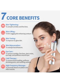 SYOSI SYOSI Microcurrent Facial Device, Facial Massager, Home Use Skin Tightening Machine Light Therapy for Face Eye Neck Lifting 6 in 1 Multifunctional  Skin Care Facial-Device  - Image 2