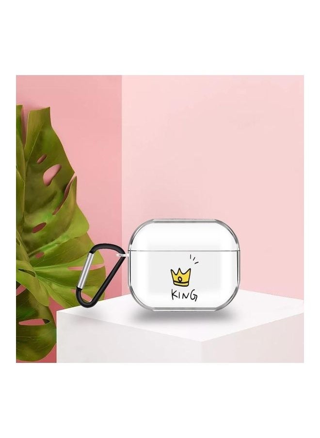 NIBEMINENT - Cartoon Pattern Earphone Case with Keychain For AirPods Pro 3 Clear - Image 1