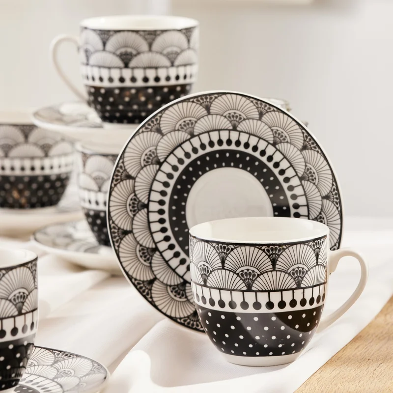 Karaca Aysel Set of 6 Coffee Cups 85 ml