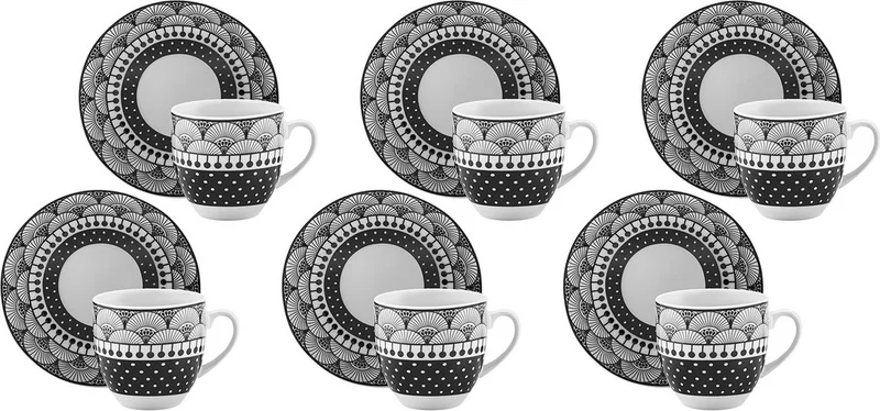 Karaca Aysel Set of 6 Coffee Cups 85 ml