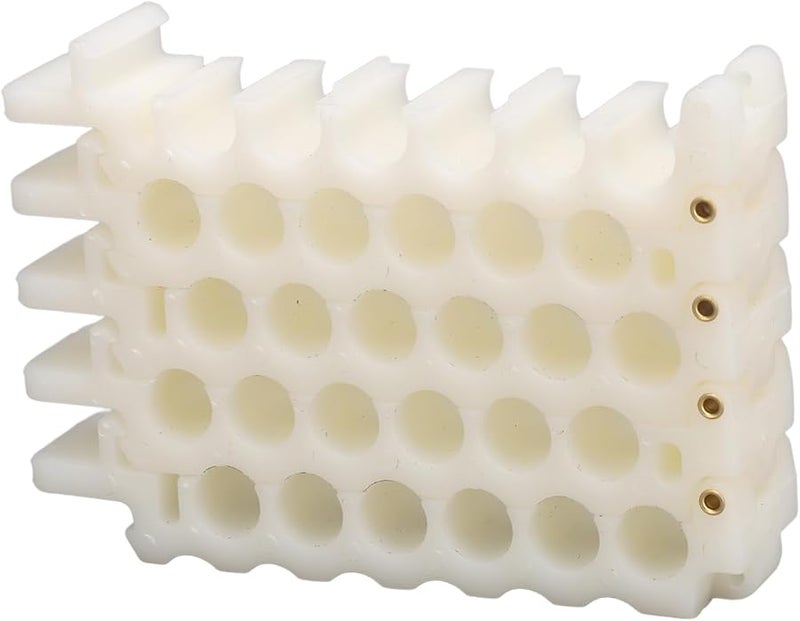 ABS Cable Organizer 6x4 Holes Multipurpose Dresser for CAT5 CAT6 CAT7 Network Cables - Image 1