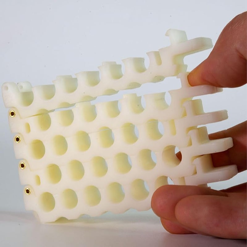 ABS Cable Organizer 6x4 Holes Multipurpose Dresser for CAT5 CAT6 CAT7 Network Cables - Image 5