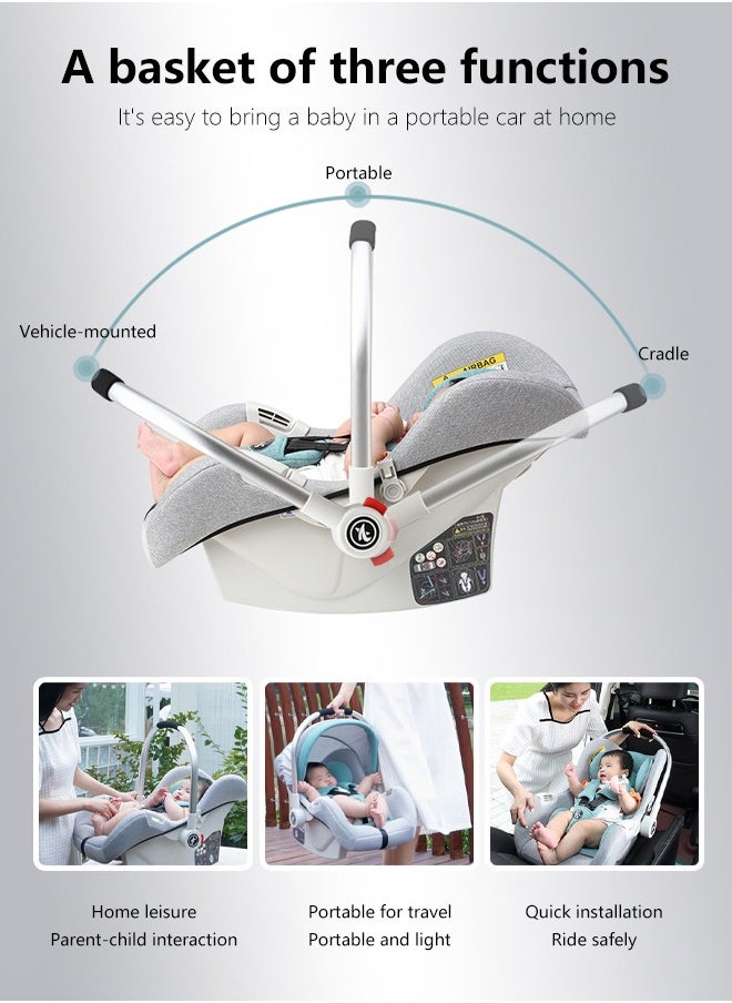 Occuwzz Baby Carrier Portable Baby Car Seat with Full Body Support Cushion  - Image 5