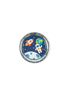 Merrilulu Space Party Plates, 12 Ct | Paper Plates For Outer Space Party For Kids | Tableware | Rocket Ship, Astronaut, Planets, Nasa  - Image 1