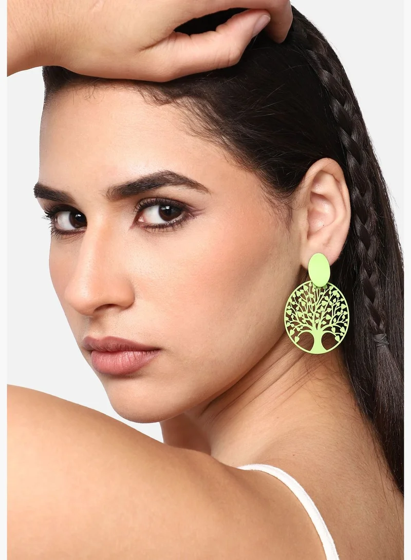 SOHI Gold Plated Party Designer Drop Earring For Women