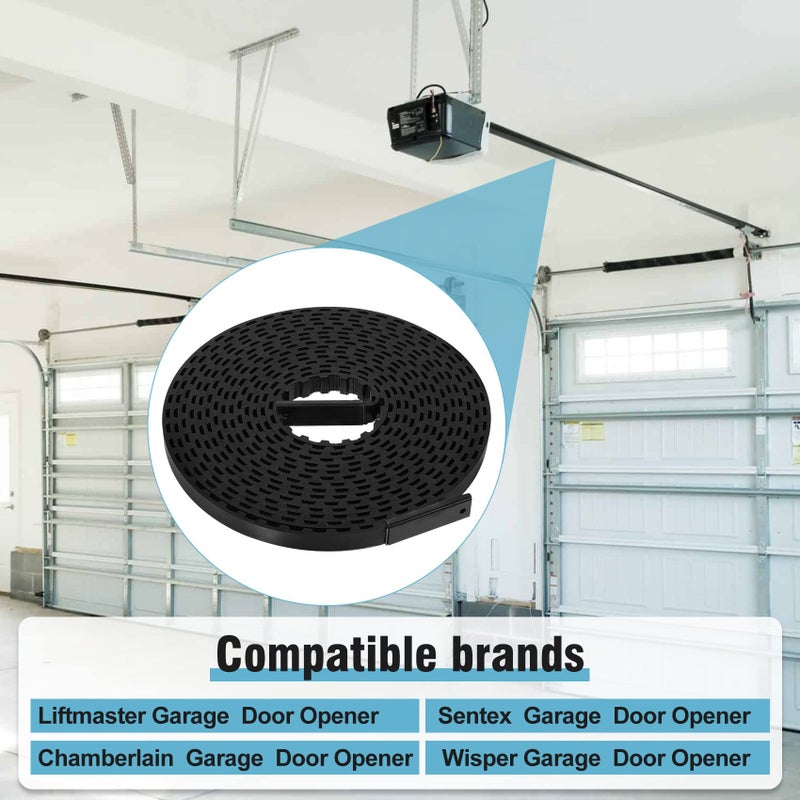 Vanesa 41A3589-3 41A3589-12 Garage Door Openers Belt, 7Ft Height Garage Door Belt Length 233"" Can Replaces Chamberlain 41A3589-12 Belt Assembly, Liftmaster Belt - Image 3