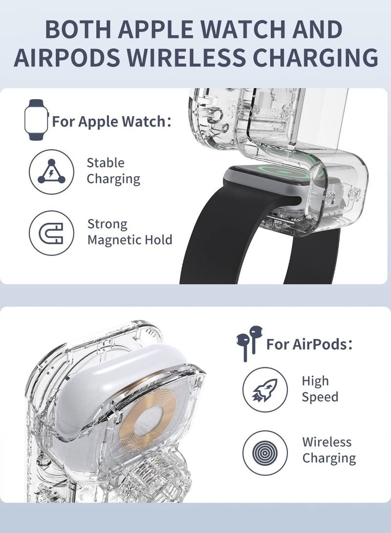 Excefore 3 in 1 Magnetic Wireless Car Charger, Charger Mount for iPhone/Apple Watch, Phone Holder Only Support with iPhone/14/13/12 Pro Max, Apple Watch SE 7/6/5/4/3/2, 2/3/Pro - Image 4