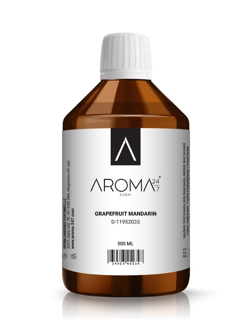 أروما 24/7 زيت عطري لموزعات الرائحة -Grapefruit Mandarin 500ML  - Image 2