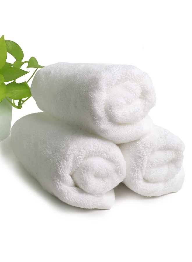 HEELIUM Bamboo Hand Towel | Ultra Absorbent & Anti-Bacterial | 3X Softer Than Cotton Towels | 65 X 40 cm - 600 GSM | Pack of 3 - White - Image 1