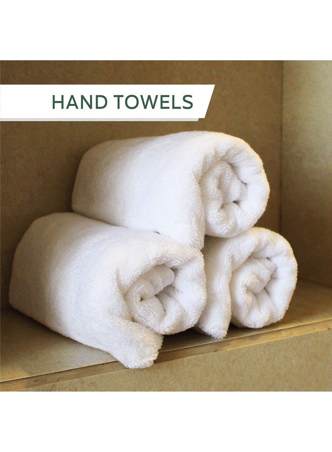 HEELIUM Bamboo Hand Towel | Ultra Absorbent & Anti-Bacterial | 3X Softer Than Cotton Towels | 65 X 40 cm - 600 GSM | Pack of 3 - White - Image 5