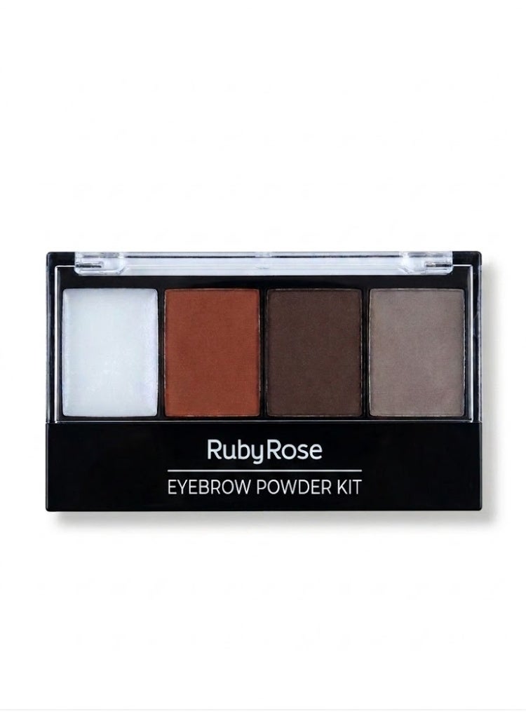 Ruby Rose Eyebrow Powder Kit - 4 Shades with Brush - 5g Shade 2 - Image 2