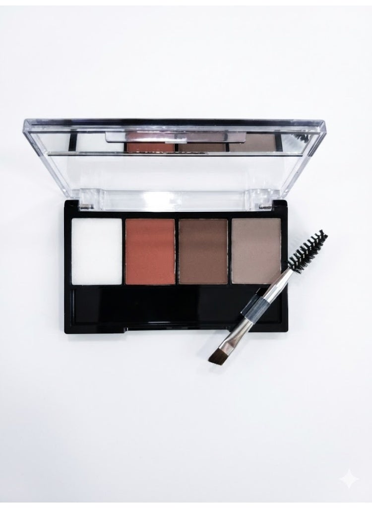 Ruby Rose Eyebrow Powder Kit - 4 Shades with Brush - 5g Shade 2 - Image 1