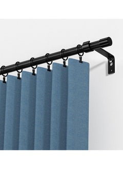 MarlaMall Curtain Pole, Retractable Extension, Decorative Curtain Pole Set, Matte Black Spliced Heavy Duty Metal Curtain Pole 80cm-300cm with Bracket  - Image 3