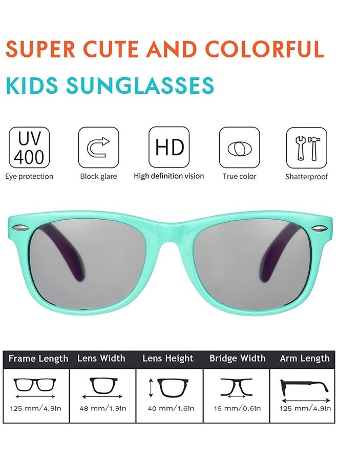 YallaBuy Flexible Polarized Kids Sunglasses – UV400 Protection Shades for Boys & Girls, 3 Pack Toddler Eyewear for Outdoor Play - Image 2