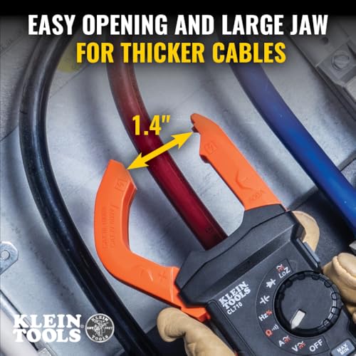 Klein Tools CL710 Digital Clamp Meter, Auto Ranging TRMS, AC/DC Volt/Current, LOZ, Continuity, Frequency, Capacitance, NCVT, More 1000V - Image 4