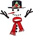 Hosfairy 16Pcs Snowman Decorating Kit Snowman Hat Scarf Eyes Nose Mouth Making Building Accessories for Winter Christmas Holiday Party Outdoor Toys Decoration - Image 2