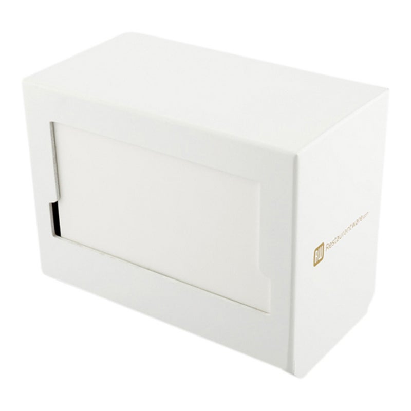 Restaurantware-Napkin Holders, 1 Restaurant Style Napkin Dispenser - Easy Access, For Tabletops And Countertops, White Wood Commercial Napkin Dispenser, Holds Picnic Print Napkin, Sustainable - Image 1