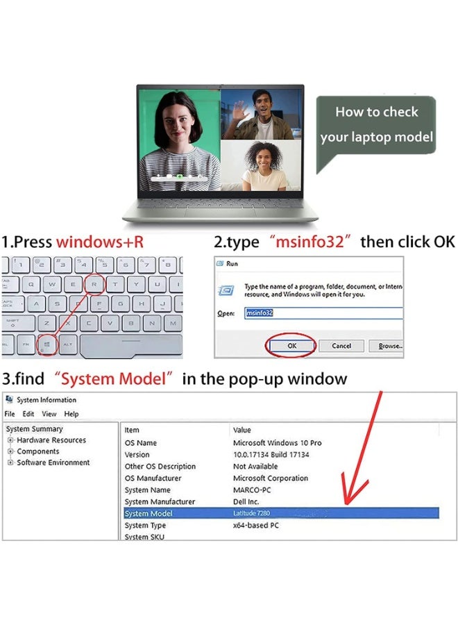 Terabyte بطارية لابتوب 56WH 33YDH متوافقة مع ديل إنسبايرون 17 7000 7779 7778 7786 7773 2 في 1 15 7577 G3 15 3579 17 3779 G5 15 5587 G7 15 7588 لاتيتيود 13 3380 14 3490 3590 3580 PVHT1 P30E 81PF3 081PF3 - Image 4