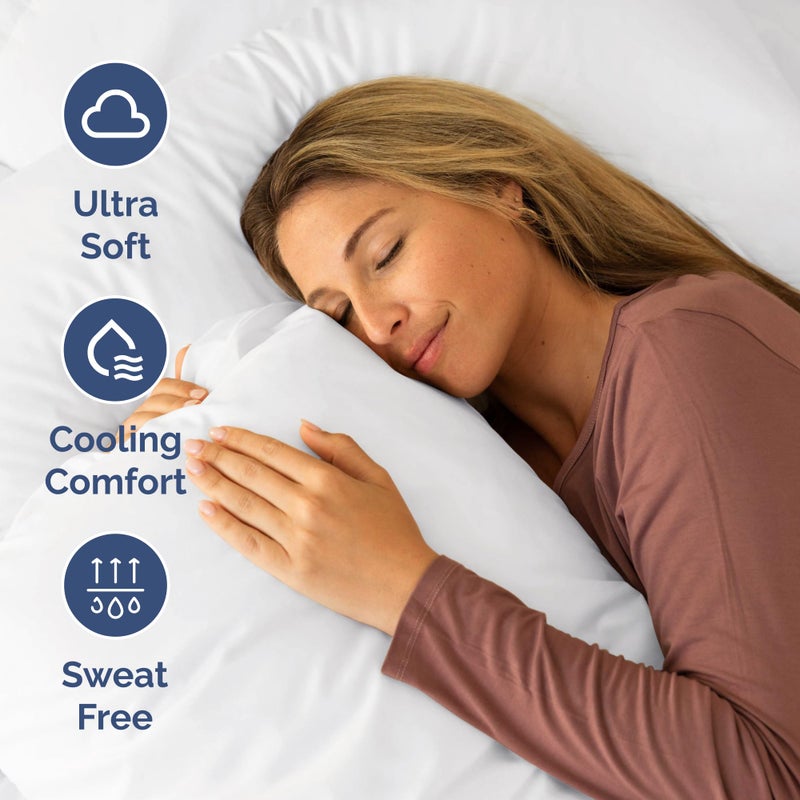CGK Unlimited RV Short King Sheets 72 X 75 - RV Short King Sheets 8  to 10"" Deep Pocket - Designed for RVs  Bunks  Trailers  Campers & Short RV King Mattresses - Premium Easy-Care Fitted Sheets for RV Beds - White  - Image 4
