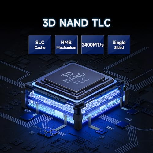 fanxiang فانشيانغ S880 NVMe SSD 1TB، PCIe 4.0 M.2 2280 SSD للألعاب، 3D NAND TLC، سرعات قراءة متسلسلة تصل إلى 7300MB/s، ذاكرة تخزين مؤقت ديناميكية SLC، محرك أقراص ثابت داخلي لعشاق PS5، حوسبة عالية الأداء، ألعاب - Image 4