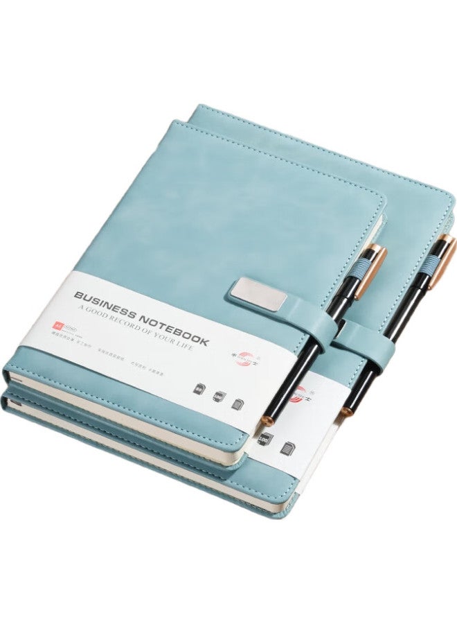 Shen Shi Shen A5 Business Notebook, Magnetic Clasp Journal, Office And Student Stationery, Diary, Draft Book, Record Book, Can Print Logo, With Pen, 100 Sheets, 25-586 Red, 1 Book - Image 2