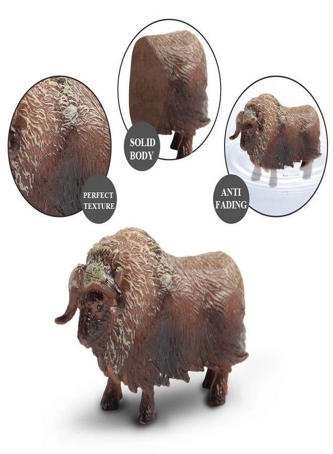 Mini Tudou 12 Pcs Farm Toy Set 3.34'',Multicolor Cow Animal Figurines Cool Cake Topper & Exhibits for Ages 3 4 5 Boys&Girls - Image 3