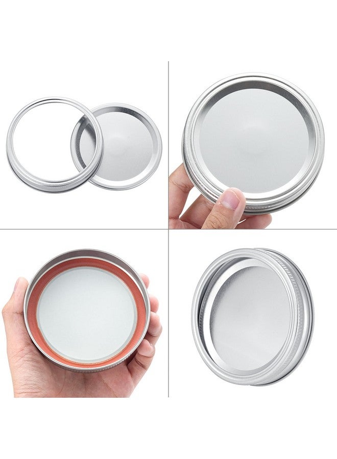 EvaHab 72Pcs Canning Lids with Rings Wide Mouth, for Ball, Kerr Jars - Split-Type Metal Mason Jar Lids for Canning - 100% Fit & Airtight for Regular Mouth Jars (36Lids+36Rings for Wide Mouth)  - Image 4