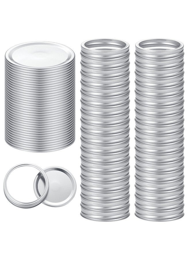 EvaHab 72Pcs Canning Lids with Rings Wide Mouth, for Ball, Kerr Jars - Split-Type Metal Mason Jar Lids for Canning - 100% Fit & Airtight for Regular Mouth Jars (36Lids+36Rings for Wide Mouth)  - Image 1