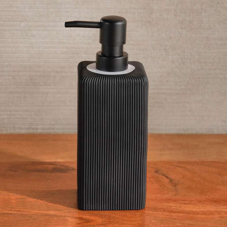 Pan Home Prime Soap Dispenser 7.1x7.1x20cm - Black - 211HEL9900478 - Image 4
