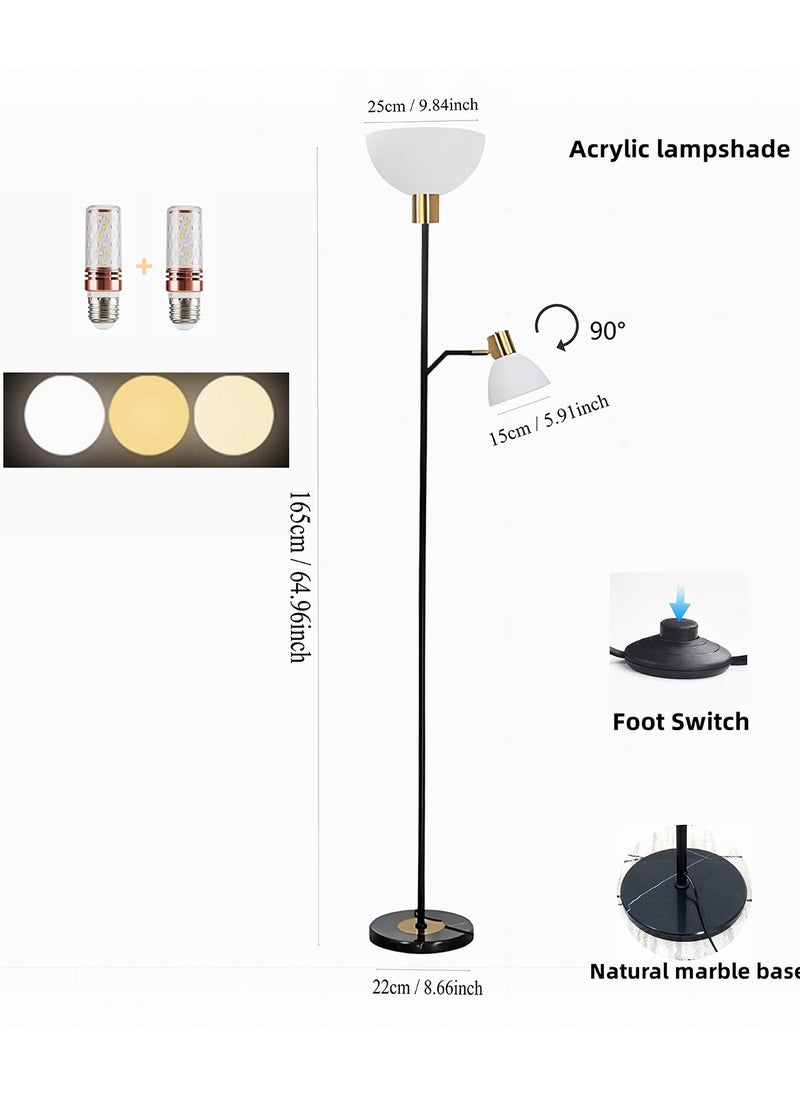 مصباح أرضي بمصدر ضوء عمودي حديث لغرفة المعيشة لحماية العين مع مفتاح للقدم، قاعدة رخامية لغرفة النوم والدراسة بجوار السرير - 12 وات أسود 22x25x165 سنتيمتر - pzsku/Z68919727B44A639613D1Z/45/_/1705550505/1add0353-511f-4a38-a3db-e4e127126bbf