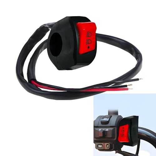 Autozap 22mm Universal Motorcycle Switch ON/ON/OFF Connector Button Handlebar 10 A Three Way Switch (Pack of 1 Number of Switches - 1) - Image 1