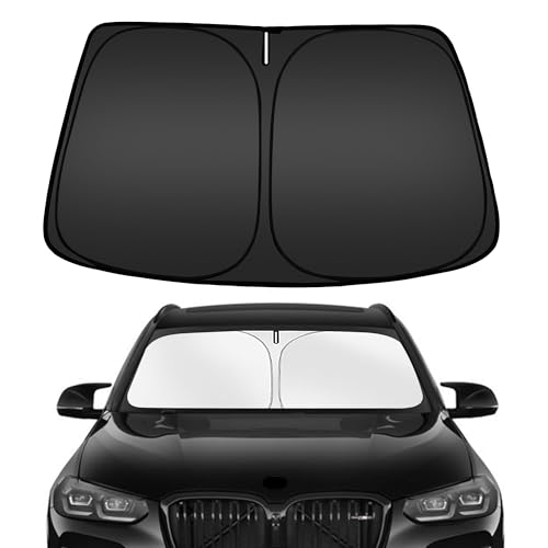 ARISMOTOR Windshield Sun Shade for BMW X3 2018-2025 2026, Custom Fit Foldable Front Window Sunshade Sun Visor Protector, Block UV Rays Keep Your Car Cooler - Image 1