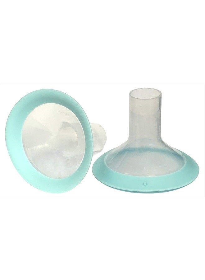 Zomee Flex Breast Nipple Shield Latch Assistance Inverted or Flat- Comfortable & Soft for Easy Pumping Use for Z1 Z2 Breast Pump (28 mm) 2 Pack - Image 1
