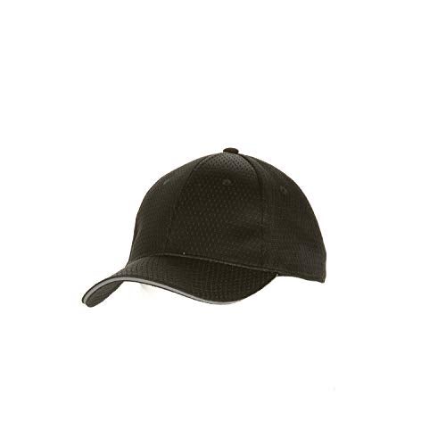 Chef Works Unisex Cool Vent Baseball Cap, Black/Grey, One Size - Image 1