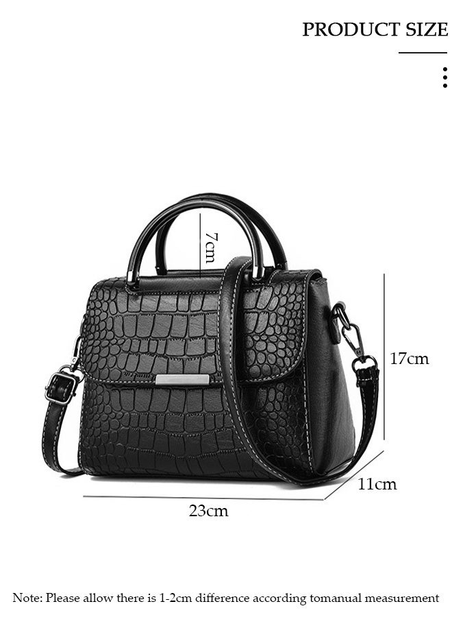 DUNISO حقائب يد نسائية كلاسيكية من الجلد الصناعي حقيبة كتف للسيدات حقيبة كروس بتصميم أنيق مع حزام قابل للتعديل للسيدات - Image 3