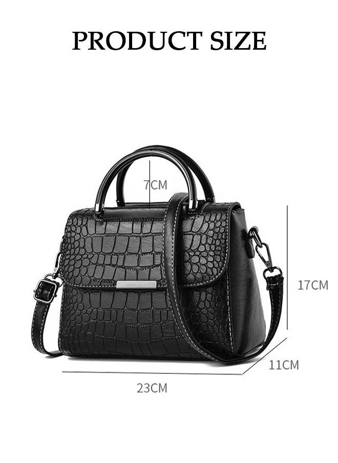 DUNISO Women's Vintage Handbags Faux Leather Shoulder Bag Ladies Fashion Designer Satchel Crossbody Bag with Adjustable Strap for Ladies  - Image 4